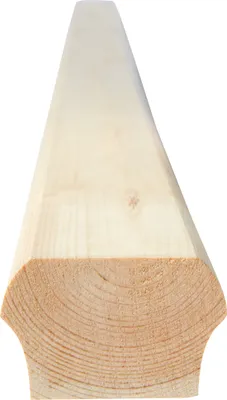 Produktbild von Handlauf Abschlußprofil unten - nordische Kiefer - 65 x 40  x 2350 mm (258)