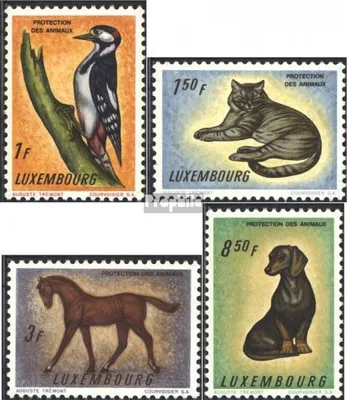 Produktbild von Briefmarken Luxemburg 1961 Mi 637-640 (kompl.Ausg.) postfrisch Tierschutz
