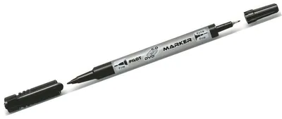 Image de PILOT Twinmarker CD/DVD SCA-TMCD, largeurs de trait 0,3 mm + 0,5 mm, noir