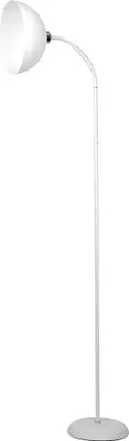 Image de Lampadaire 170 cm blanc abat-jour en forme de dôme salon E27