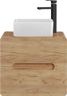 Produktbild von Waschbeckenunterschrank 60cm FERMO Gold Eiche inkl.Waschtisch
