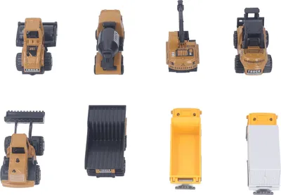 Produktbild von Baufahrzeug-Set für Jungen, 1:60, Fahrzeugmodell, Legierung, Druckguss, technische Autos, Spielzeug
