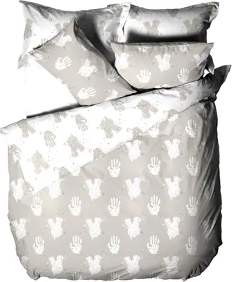 Obrázek produktu pro Furn - Sada ložního prádla "Be Kind" RV2087 (Superking) (šedá)