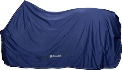 Produktbild von Bucas Shamrock Power 100 geeignet als Abschwitz-, Transport- oder leichte Stalldecke, Farbe:Navy/Silver, Größe:145