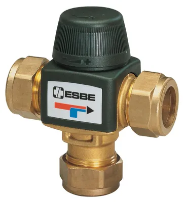Produktbild von ESBE VTA313 | Temp. 35 - 60 °C | Mischautomat mit Klemmfitting 22 mm