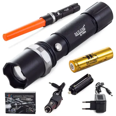 Produktbild von Bailong BL-8626 Taschenlampe, LED Typ CREE XPE + Warngriff