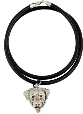 Produktbild von Rottweiler - Halskette mit Hund, versilberter Anhänger für Hundefans, einzigartiger Schmuck der Marke Art-Dog
