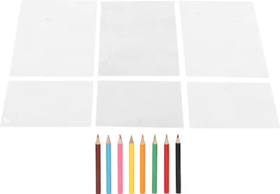 Obrázok produktu pre Kvetinový zmršťovací papier, 6 listov, obojstranný, materiál BOPS, zmršťovací papier pre začiatočníkov s 8 farebnými perami