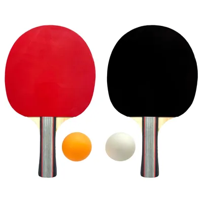 Produktbild von 5tlg. Tischtennis-Set 2x Tischtennisschläger 2x Tischtennisbälle mit Tragetasche Tisch Tennis Schläger Bälle Tasche
