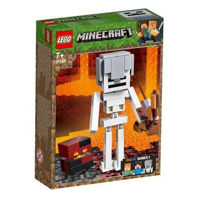 Produktbild von LEGO® Minecraft™ Minecraft™-BigFig Skelett mit Magmawürfel, 21150