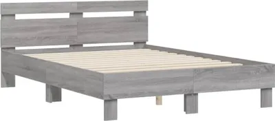Obrázek produktu pro Rám postele s čelem šedý sonoma 135 x 190 cm kompozit