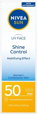 Produktbild von NIVEA SUN Shine Control Mattierende Gesichtscreme LSF 50 50 ml