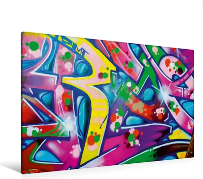 Produktbild von Calvendo Textil-Leinwand 120 cm x 80 cm quer Graffiti ist Kult, Kauss www.kult-fotos.de Korn; 7352359