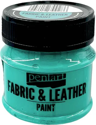 Image de PENTART - peinture pour textile et cuir - turquoise 50 ml