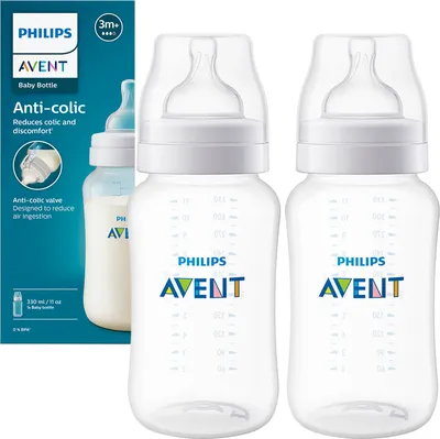 Image de Philips Avent Biberons SCY10601 330ml Lot de 2 anti-coliques BPA free