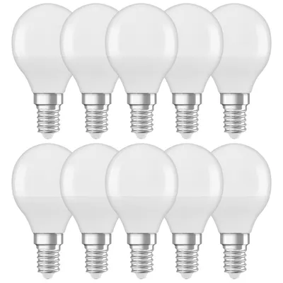 Productafbeelding van 10 x Osram LED Leuchtmittel P45 Tropfen 5,5W = 40W E14 matt 470lm 840 Neutralweiß 4000K