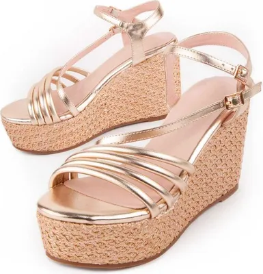 Produktbild von Montevita Keilsandalen Sparto Sandale Salia10 Gold