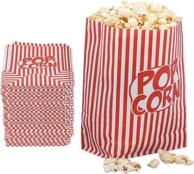 Obrázek produktu pro Sáčky na popcorn s retro motivy - 48 ks