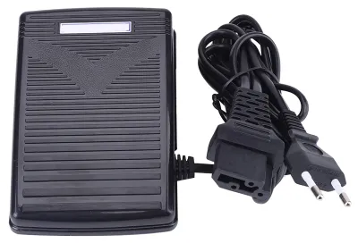 Nähmaschinen-Fußpedal mit Netzkabel, EU-Stecker 220 V, 1 A