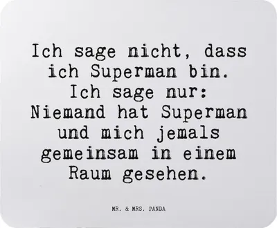 Produktbild von Mr. & Mrs. Panda Mousepad Ich sage nicht, dass... - Aquarellblau - Geschenk, mauspad pc, Spruch Sprüche Weisheiten Zitate Lustig Weisheit Worte, Mouse Pad, mousematte