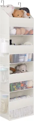 Produktbild von Tür-Hängeorganizer 4 Fächer, beige, mit Seitenfächern, für Küche