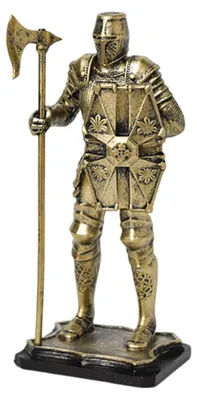 Mittelalterliche Soldatenfigur, Kunstharz, 18 cm, Sammlerstück