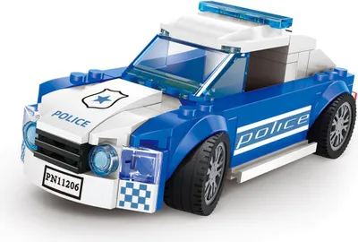 Zdjęcie produktu dla Zestaw supersamochodu Cheek, kompatybilny z samochodami policyjnymi, 104 części