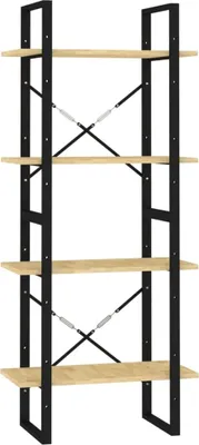 Immagine prodotto di Libreria a 4 Ripiani 60x30x140 cm in Legno Massello di Pino