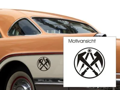 Produktbild von KFZ Aufkleber - Autoaufkleber - Dachdecker, Zunftzeichen - Dachdecker Innung - Handwerk