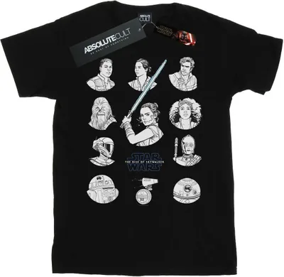 Produktbild von Star Wars: The Rise of Skywalker - "Resistance" T-Shirt für Herren BI52498 (3XL) (Schwarz)