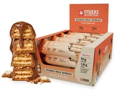 Produktbild von MaxiNutrition Protein Waffle Bar 12x40g - Double Milk Spread
