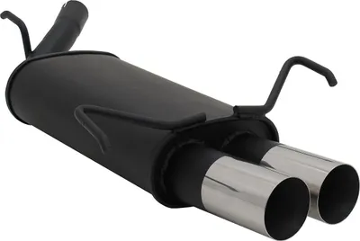 Immagine prodotto di Scarico sportivo Novus per Opel Corsa C 2x76mm Silenziatore posteriore RL-Design con ABE