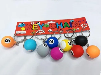 Zdjęcie produktu dla Brelok silikonowy kula bilardowa (12szt)