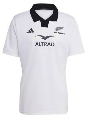 Imagen del producto de Camiseta de réplica de los All Blacks de Adidas, para partidos como visitante, color blanco, talla S