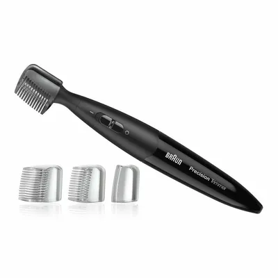 Productafbeelding van Braun precisietrimmer PT5010 met twee opzetstukken, zwart