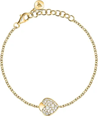 Immagine prodotto di Istanti SAVZ18 Bracciale a cuore placcato oro scintillante