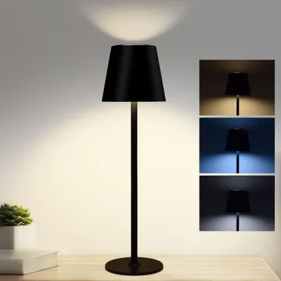 LED-Tischlampe dimmbar kabellos 5200 mAh IP54 schwarz