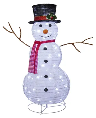 Image de Décoration LED 'Tecidy', bonhomme de neige, env. 73x90 cm