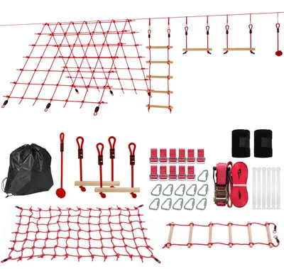 Obrázek produktu pro Dětská slackline sada Ninja, lezecká síť 150x300 cm