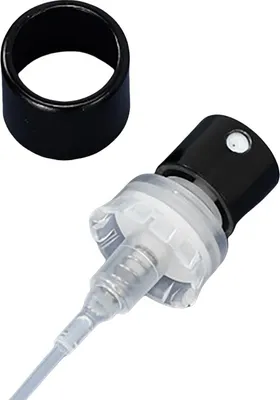Produktbild von INF Parfümflaschen-Sprühkopf - 13 mm Crimp-Sprühpumpe mit sanftem Verschluss Schwarz