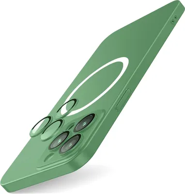 Image de Coque pour Apple iPhone 13 Pro Max Plastique Vert Magsafe