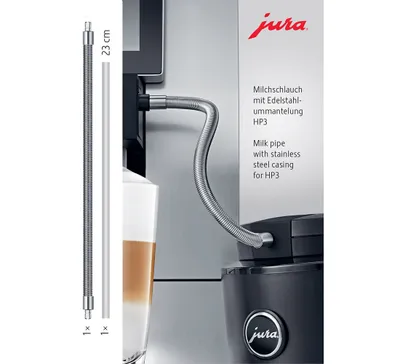 Produktbild von Jura 24114 HP3 Milchschlauch mit Edelstahlummantelung für Kaffeevollautomaten