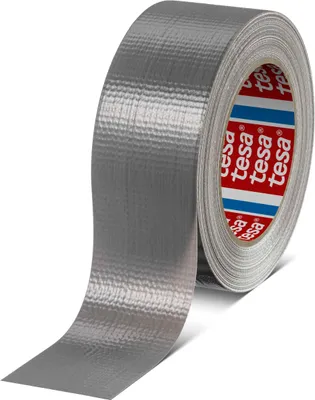 Produktbild von tesa 4615 Duct Tape, 50mm x 50m, Gewebeband, Panzertape, Gaffa Tape, Farbe:silber
