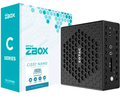 Produktbild von ZOTAC ZBOX-CI337NANO N100 Intel DDR5 HDMI DP - Server-Barebone - DDR5