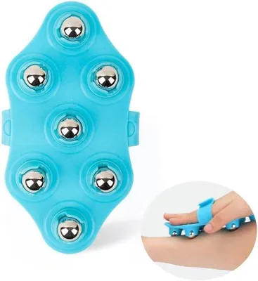 Productafbeelding van Massagehandschoen met rollers voor lichaamsmassage en spierontspanning