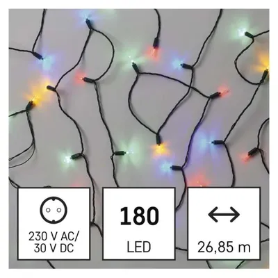 Immagine prodotto di Catena natalizia EMOS LED - tradizionale, 26,85 m, per interni ed esterni, multicolore, D4AM13