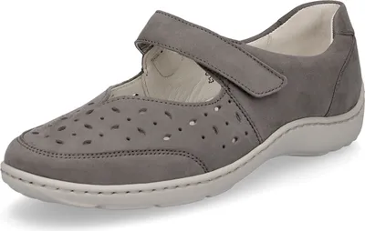 Immagine prodotto di Waldläufer scarpa da donna in pelle con velcro taupe 3,5