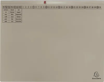 Produktbild von Exacompta 25x Exaflex, Kanzlei Hängehefter, 2x Abheft, Rechts, Grau, 370410B
