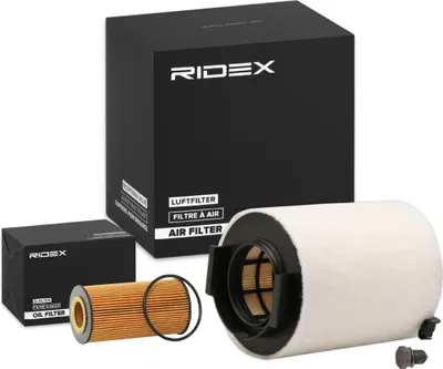 Produktbild von RIDEX Filterset Inspektionspaket Filtersatz für VW Golf V Schrägheck (1K1) Passat Limousine (3C2) Eos (1F7, 1F8) für SEAT Leon Schrägheck (1P1)