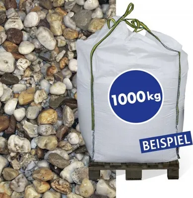 Produktbild von Gartenkies für Ziergärten und Wege, Quarzkies 8-16mm, 1.000 kg im Sack